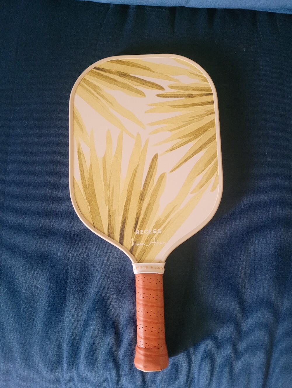 RECESS India Hicks Palm Frond Motif Pickleball Paddle. Limited Edition.